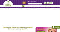 Desktop Screenshot of loyaltypettreats.com.au